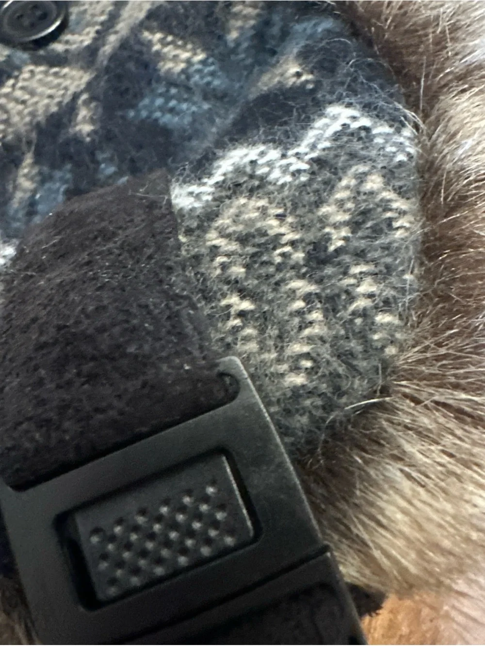 Manhattan Hat Company Trapper Bomber Cap Faux Fur Earflaps Winter Aviator